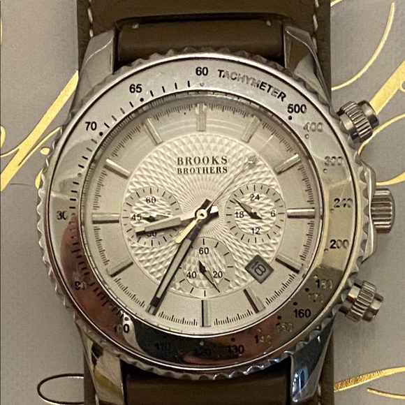 Brooks Brothers Watch Chrono "Sky Reflector" Ref. 08517 w Hodinkee Newman Bund - Picture 6 of 9